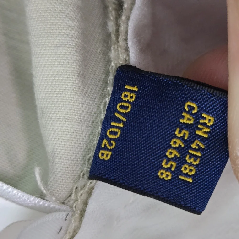 Polo Ralph Lauren Men‎ Shorts 40 Beige Classic Fit Button Logo Cotton Elastane